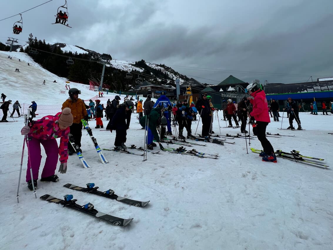 Clase bautismo de ski / snow - Cerro Catedral